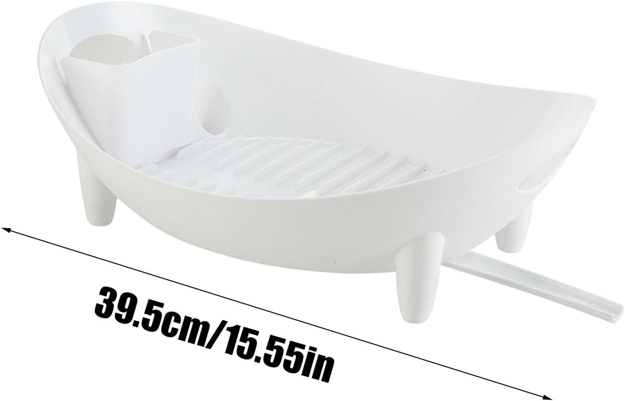 Générique Kitchen Dish Rack, Silikon Drying Organizer, Utensil Holder Drainboard, Counter Sink Rack, ideal für Sink Counter Camping Reise Home Apartment Office Dorm Kitchen Storage Drying System