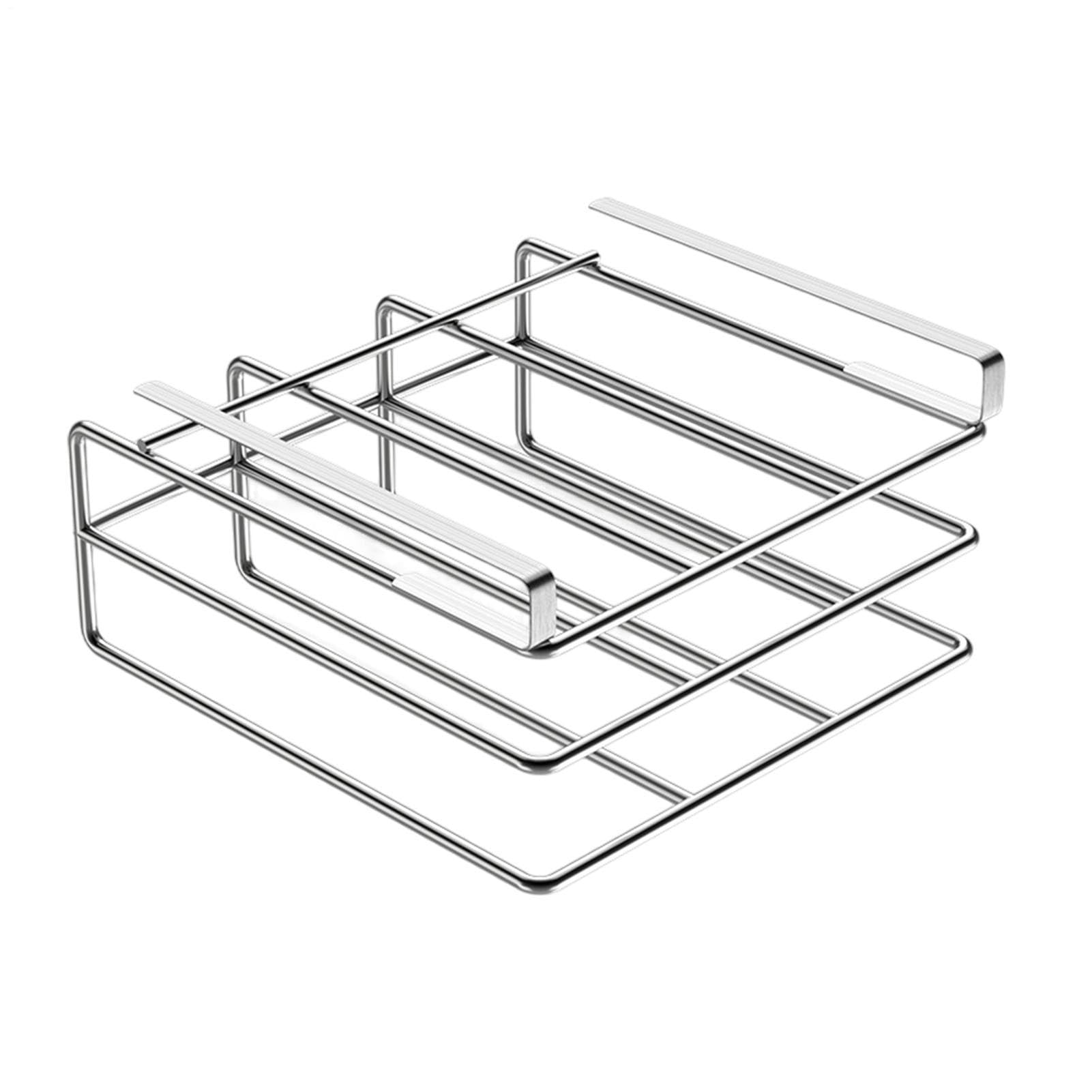 Générique Chopping Board Organizer – Edelstahl | Chopping board organizer with stainless steel design, Multifunctional Rack with hooks for kitchen storage