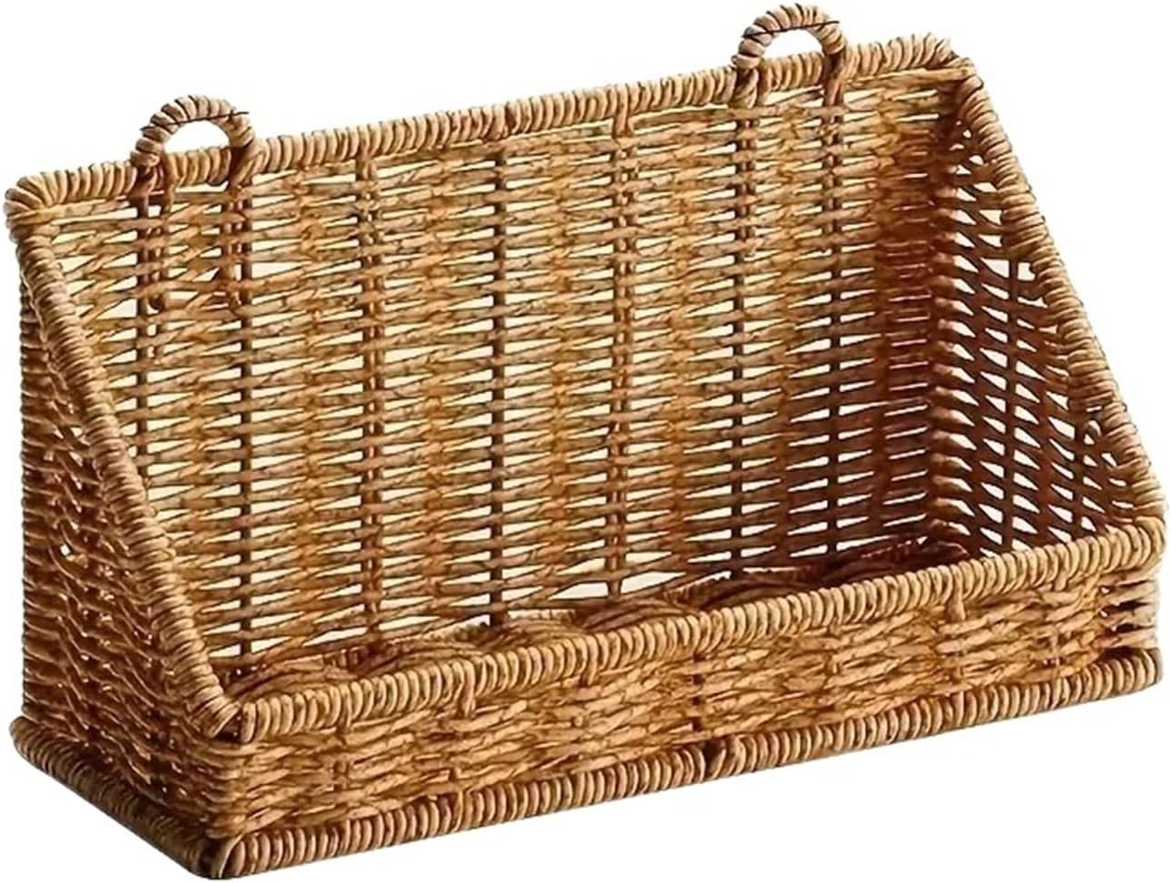 Woven Rattan Wall Storage Baskets | Adhesive Hook Hanging Shelves For Bathroom/Kitchen Organization Für Aufbewahrung(S)
