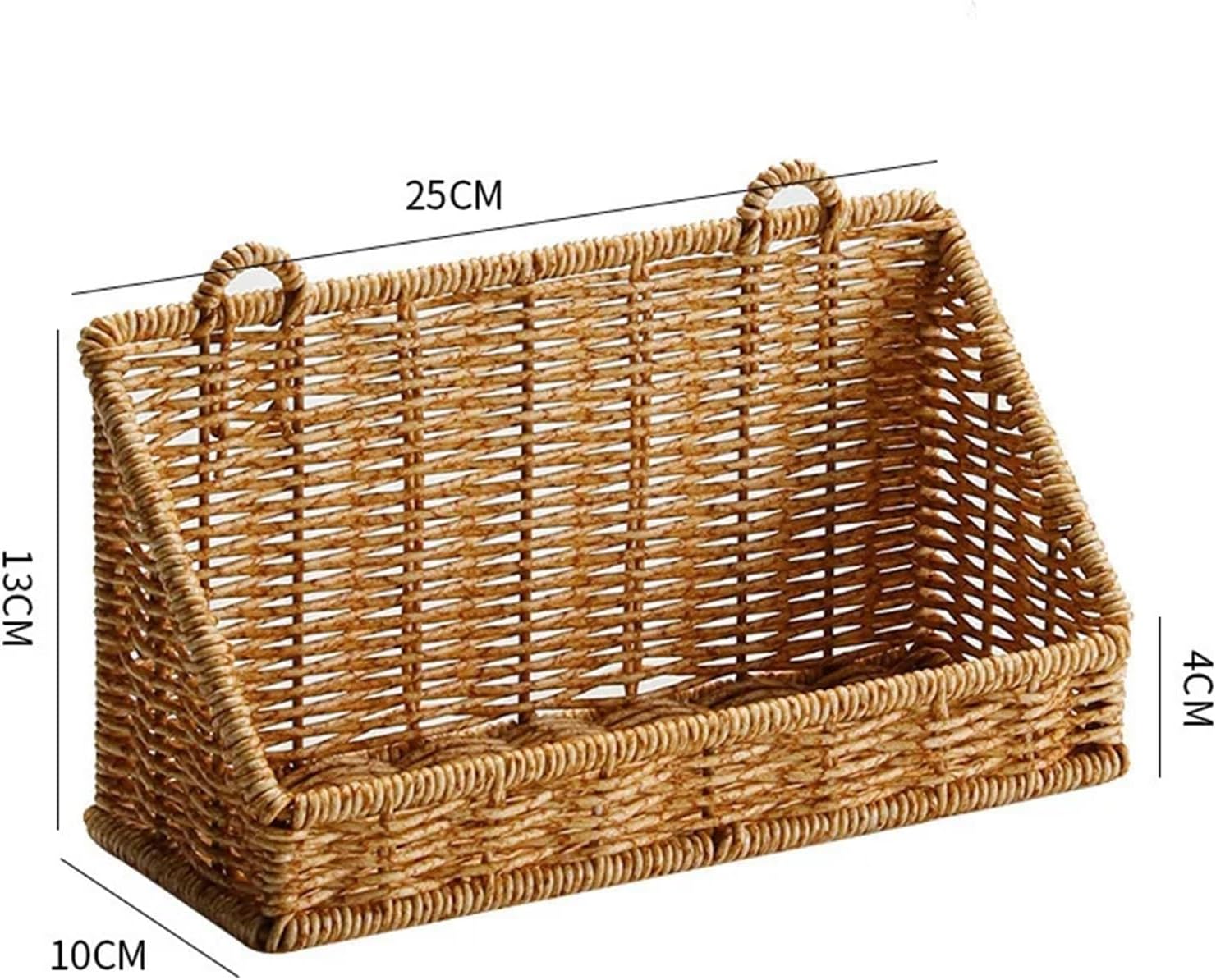 Woven Rattan Wall Storage Baskets | Adhesive Hook Hanging Shelves For Bathroom/Kitchen Organization Für Aufbewahrung(S)